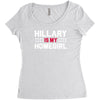 hillary is my homegirl funny Women's Triblend Scoop T-shirt