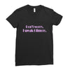 i speak gilmore rectangle Ladies Fitted T-Shirt