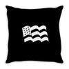 american flag sticker vinyl decal   usa stars united states country ca Throw Pillow