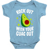 rock out with your guac out Baby Bodysuit