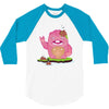 mrs yetti and her poops 3/4 Sleeve Shirt