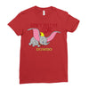Don't Just Fly Soar Dumbo Ladies Fitted T-Shirt