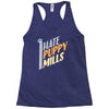 i hate puppy mills Racerback Tank