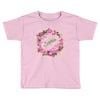 Floral Baby Name Toddler T-shirt
