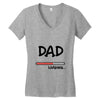 dad loading Women's V-Neck T-Shirt