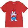 wild aztec monster V-Neck Tee