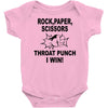 throat punch i win Baby Bodysuit