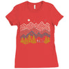 camping Ladies Fitted T-Shirt