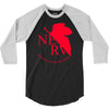 neon genesis evangelion anime nerv logo 3/4 Sleeve Shirt
