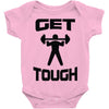 get tough weight lifter lifting gym Baby Onesie
