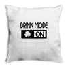 drink mode on Throw Pillow