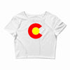 colorado flag Crop Top