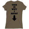 This Is Why I Squat Ladies Fitted T-Shirt