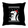 big trex santa ugly christmas Throw Pillow