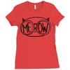 meow cat Ladies Fitted T-Shirt
