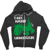 t rex hasst liegest&uuml;tze Zipper Hoodie