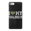 i love my soldier regular camouflage iPhone 7 Case