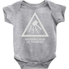 warning god of thunder Baby Onesie