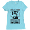 Never Underestimate A Dad With An Engineering Degree Ladies Fitted T-Shirt