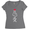 Japanese Love Women's Triblend Scoop T-shirt