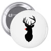 deer skull christmas Pin-back button