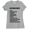 rules for dating my daughter shirt t shirt perfect father's gift Ladies Fitted T-Shirt