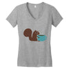 coffe squirrel Women's V-Neck T-Shirt