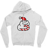 candy cane cat Zipper Hoodie