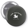 camp half blood white and black outline Pin-back button