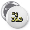 new dad number one 1 dad Pin-back button