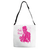 pink freud Adjustable Strap Totes