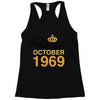 queens are born in october 1969 Racerback Tank