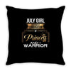 july girl is a perfect combination of princess and warrior Throw Pillow