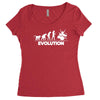 drummer evolution Women's Triblend Scoop T-shirt
