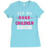 yes dogs are my children. get over it Ladies Fitted T-Shirt
