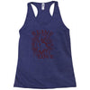 blind love fire heart Racerback Tank