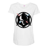 death side Maternity Scoop Neck T-shirt