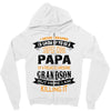Super Cool Papa Of A Freaking Awesome Grandson Zipper Hoodie