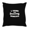 i found this humerus Throw Pillow