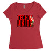 funny techno viking 3, ideal birthday present or gift Women's Triblend Scoop T-shirt