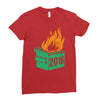 2016 dumpster fire (2) Ladies Fitted T-Shirt
