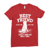 Best Friend Golden Ladies Fitted T-Shirt
