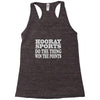 hooray sports win points Racerback Tank