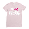 fuck breast cancer Ladies Fitted T-Shirt