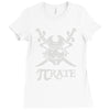 pi rate Ladies Fitted T-Shirt