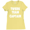 twerk team captain   funny Ladies Fitted T-Shirt