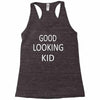 good looking kid Racerback Tank
