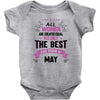 All Women Created Equal But The Best Born In May Baby Onesie