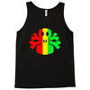 rasta skull and crossbones Tank Top