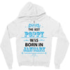 The Best Poppy Was Born In January Zipper Hoodie